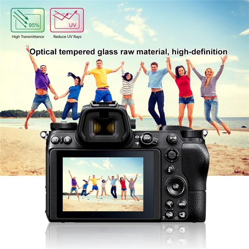 PULUZ PU5528 til Nikon Z 6 / Z 7 Kamera 2.5D Bukket Kant 9H Hårdhed Tempered Glass Skærmværn