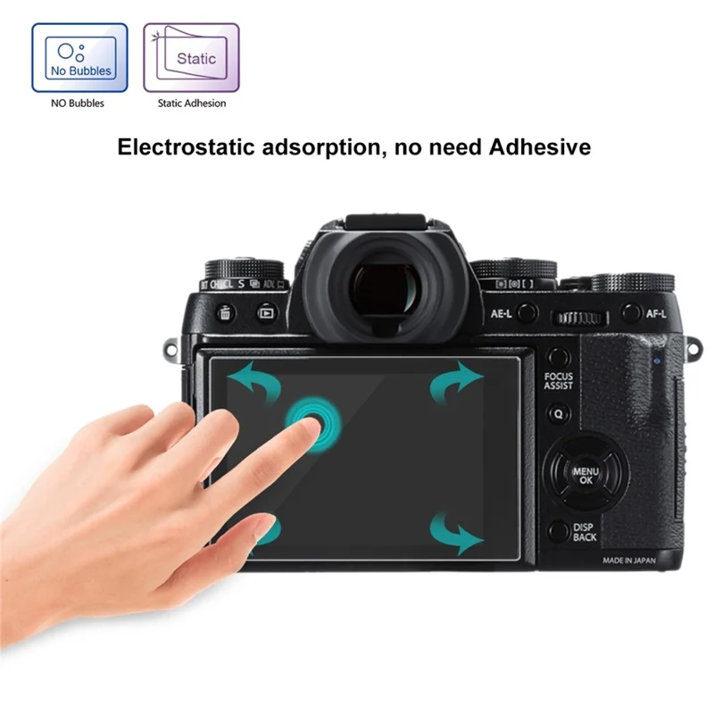 PULUZ PU5518 For Fujifilm X-T1 / X-T2 Tempered Glass Screen Protector 2.5D Curved Edge 9H Hardness Camera Film