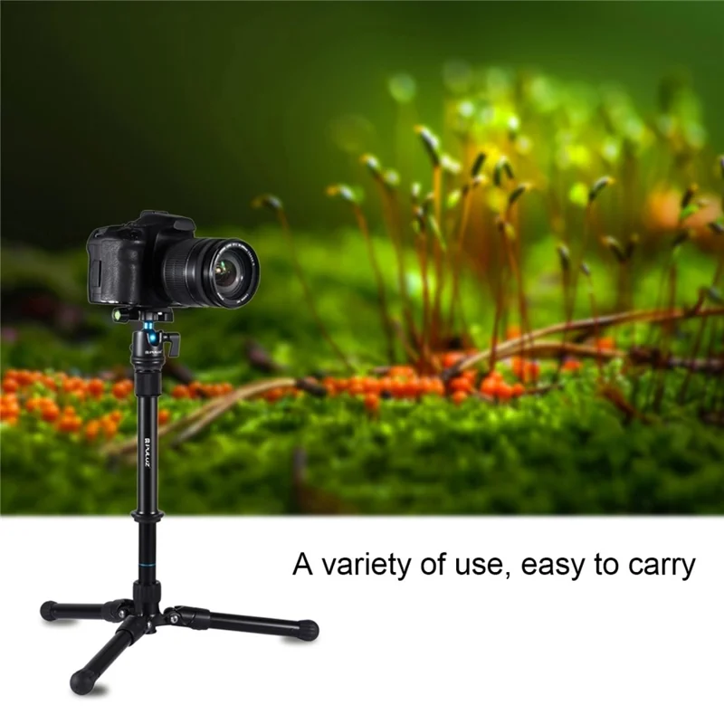 PULUZ PU3008 3 / 8 Inch Screw Hole Camera Stand Extension Pole 18.7-31cm Telescopic Rod for Tripod Monopod