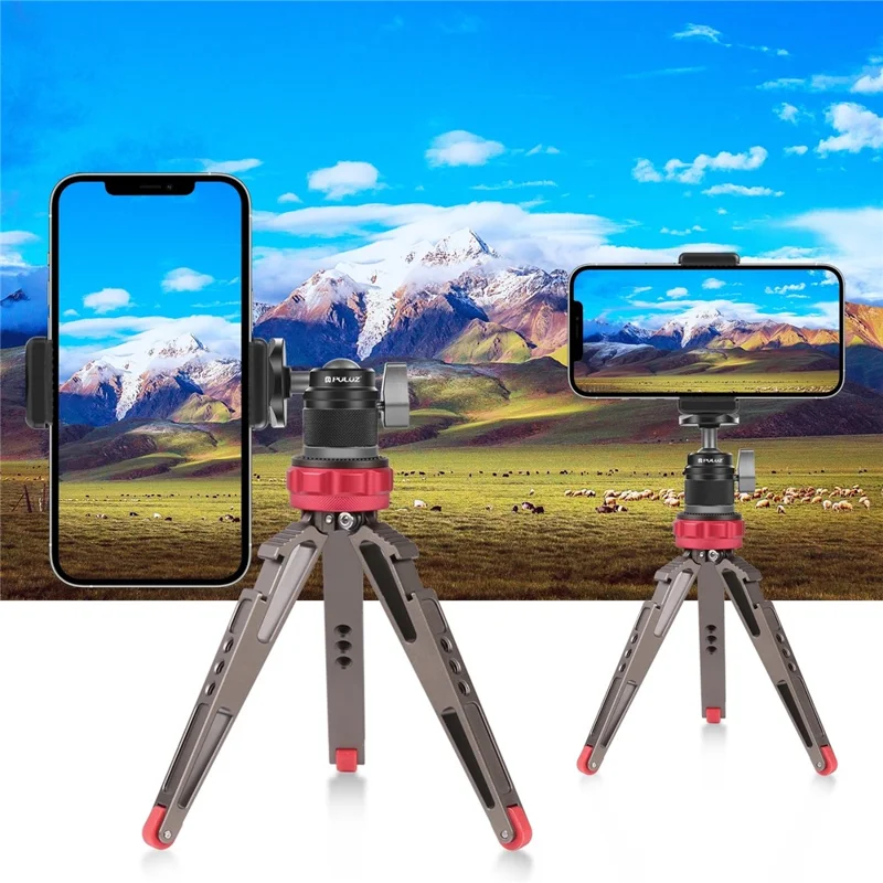 PULUZ PU3093B 360 Degree Panoramic Mini Ball Head Tripod Mount for Camera / Phone Clamp / Fill Light