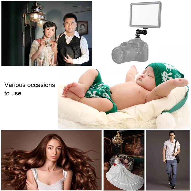 PULUZ PU3013 Double Ball Head Magic Arm Aluminum Camera Hot Shoe Mount Adapter for Camera, Monitors