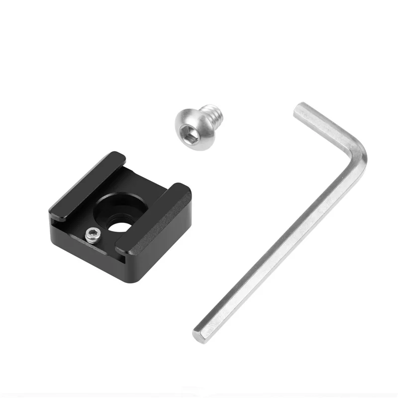 PULUZ PU3108B Cold Shoe Mount Adapter Expansion Base for Camera Cage Microphone Flash Light Bracket