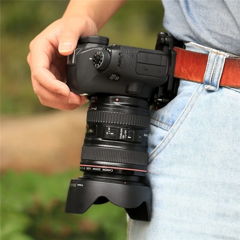 PULUZ PU231R Quick Release Belt Clip with Quick Release Plate Aluminum Alloy Backpack Mount Holder for Camera