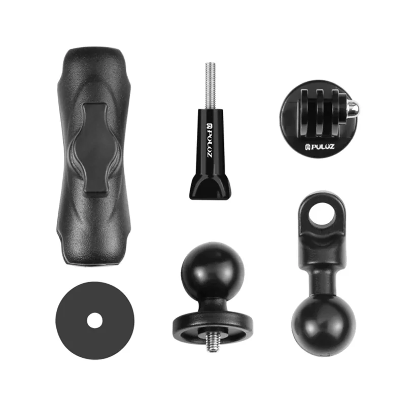 PULUZ PU702B For GoPro Action Camera Motorcycle  /  Bicycle Mirror Mount Aluminum Alloy Adjustable Bracket