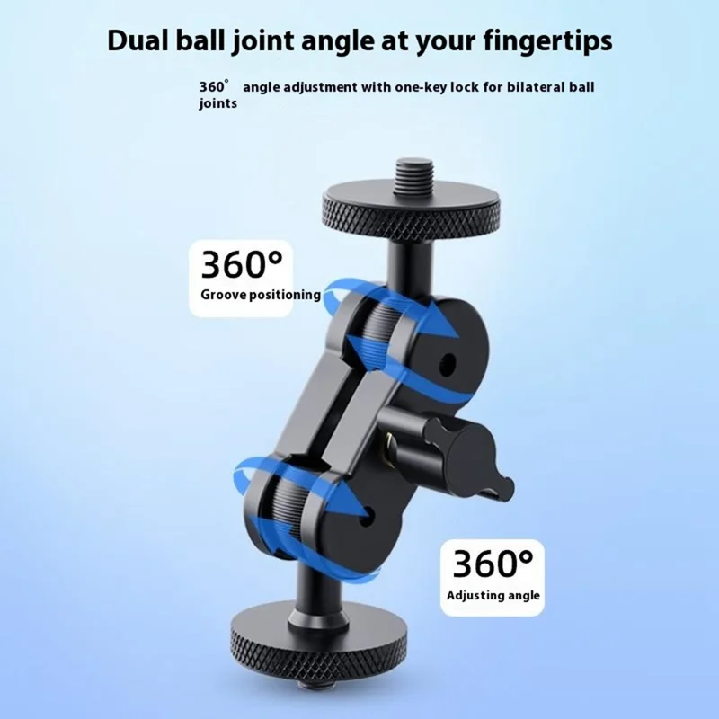 Bras de support flexible avec interface à vis 1/4 en alliage d'aluminium MPR-003 pour appareil photo reflex numérique
