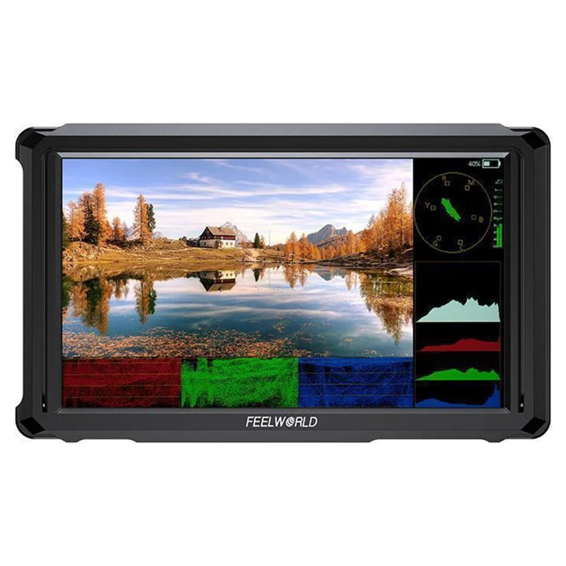 FEELWORLD FW568 PRO 6 Inch Camera Monitor 1200nit High Brightness HD Display Screen for DSLR / Mirrorless Cameras