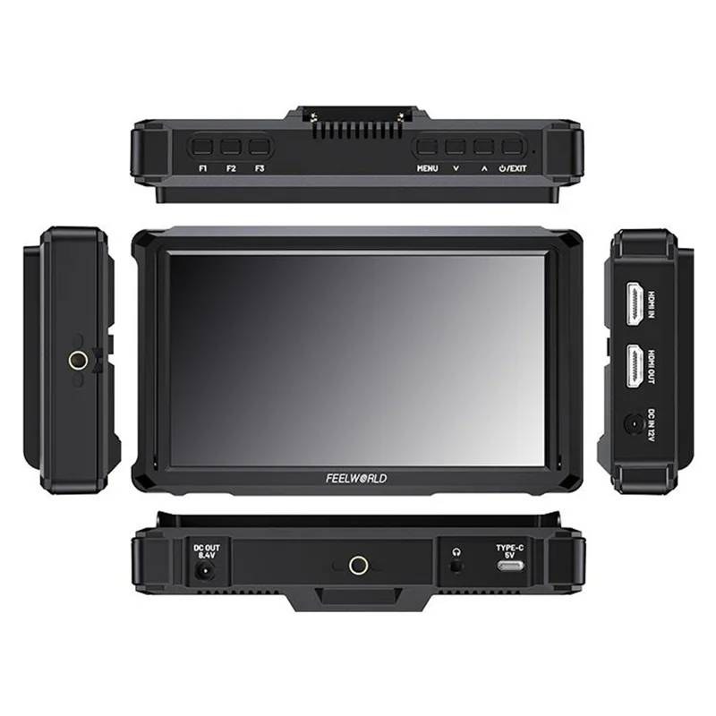 FEELWORLD FW568 PRO 6 Inch Camera Monitor 1200nit High Brightness HD Display Screen for DSLR / Mirrorless Cameras