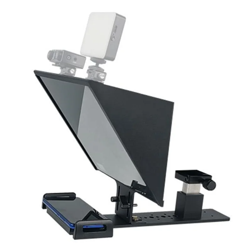 FEELWORLD TP13A Wide Angle Teleprompter with Remote Controller for Smartphone / Tablet / DSLR Camera