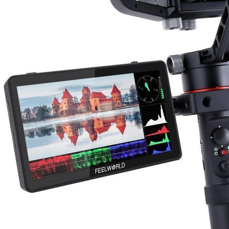FEELWORLD F6 PLUS V2 4K Photography Monitor 6 Inch Touch Screen Display for DSLR / Mirrorless Camera Accessory
