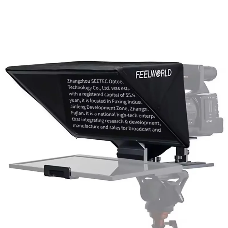 FEELWORLD TP16 11 Inch Camera Teleprompter Portable Folding Prompter  /  Video Recording Screen for DSLR  /  Smartphone  /  Live Streaming