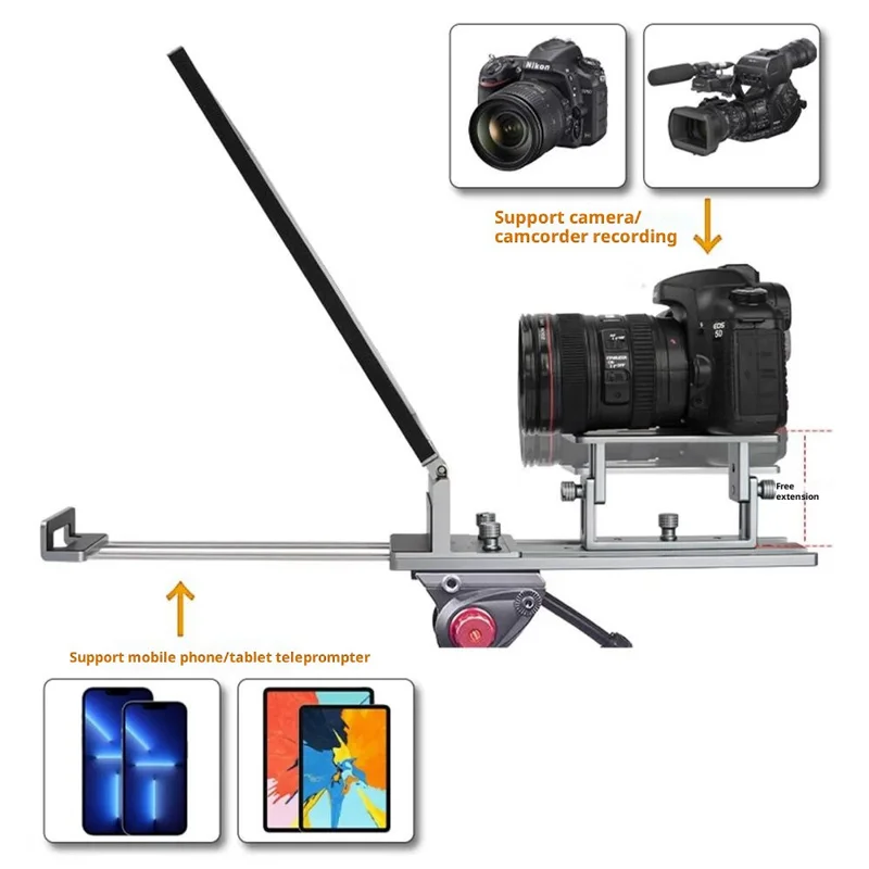 FEELWORLD TP16 11 Inch Camera Teleprompter Portable Folding Prompter  /  Video Recording Screen for DSLR  /  Smartphone  /  Live Streaming