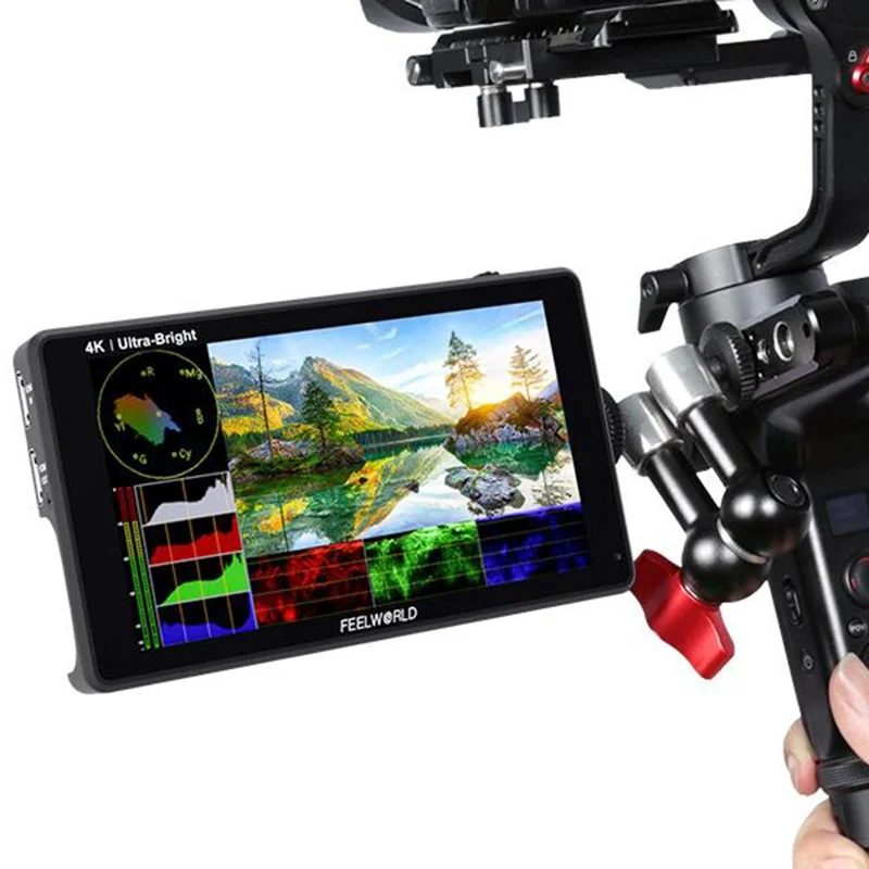 FEELWORLD LUT6 6 inch 4K HD Monitor 1920x1080 IPS Full HD 2600nit High Brightness Display Screen for Photography / Videography