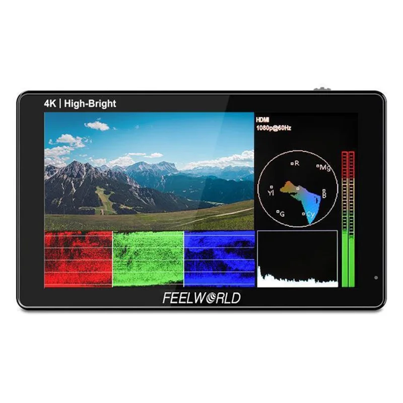 FEELWORLD LUT5E 5,5 tum 4K HD-monitor 1920x1080 IPS Full HD 1600nit Hög ljusstyrka Skärm för fotografering / videoproduktion