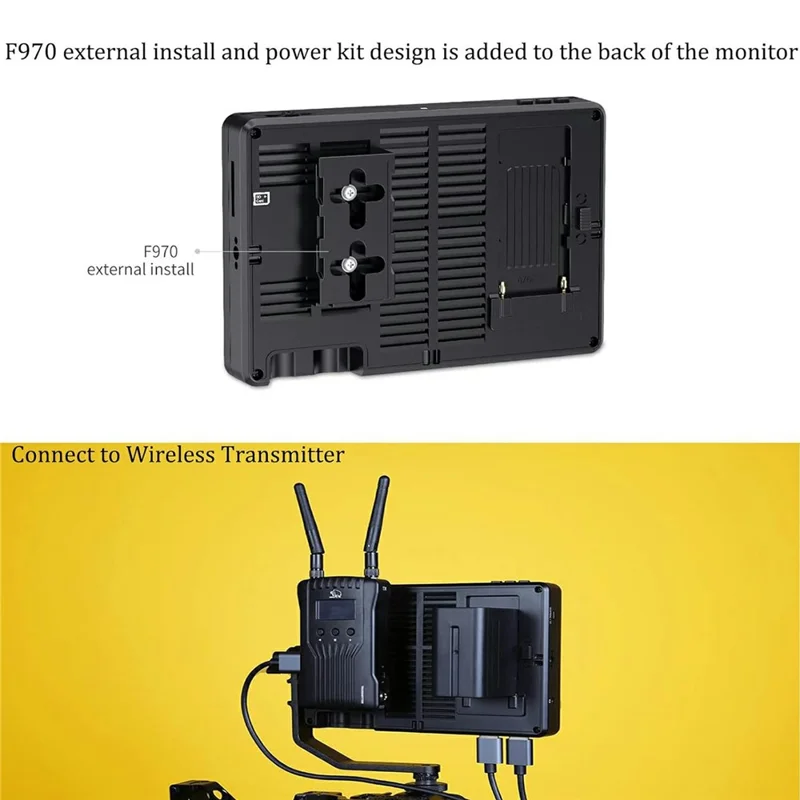 FEELWORLD LUT7 Pro 7 tum Ultra Högkvalitativ Kameramonitor 2200 nits Regissör Fotografering 3D LUT Inspelningsskärm för Uteinspelning