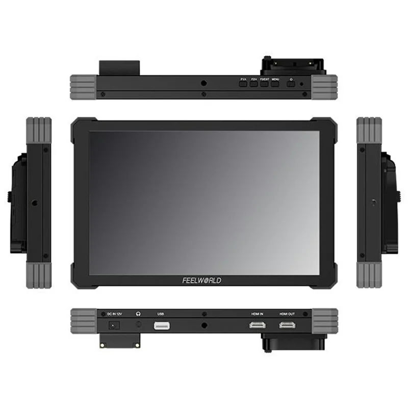FEELWORLD T10 10,1 tum 4K kameramonitor, extern display för DSLR-/speglösa kameror