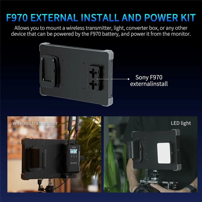 FEELWORLD T10 10,1 tum 4K kameramonitor, extern display för DSLR-/speglösa kameror