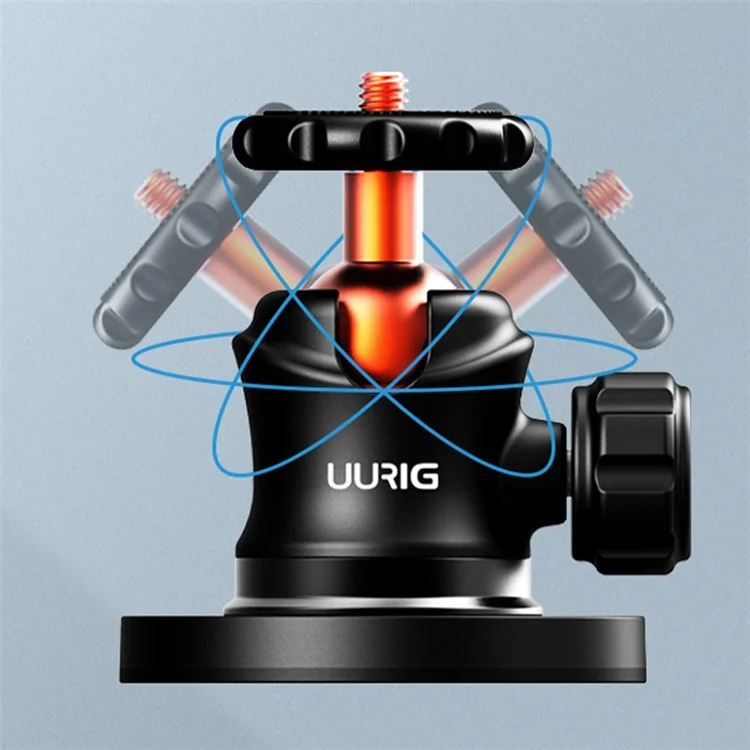 UURIG Magnetic Bracket for Sports Camera Angle Adjustable Aluminum Alloy Stand