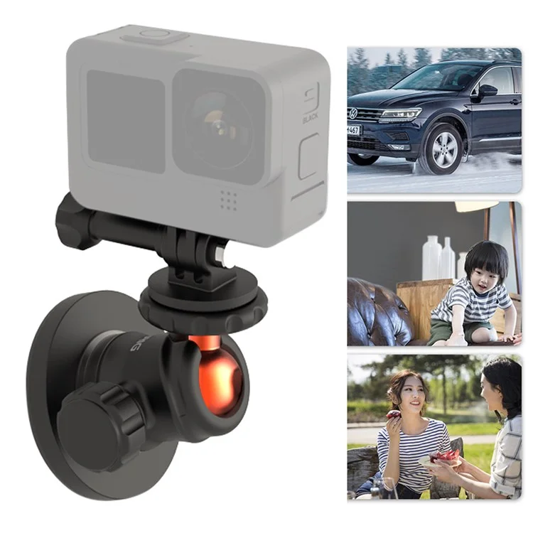 UURIG Magnetic Bracket for Sports Camera Angle Adjustable Aluminum Alloy Stand