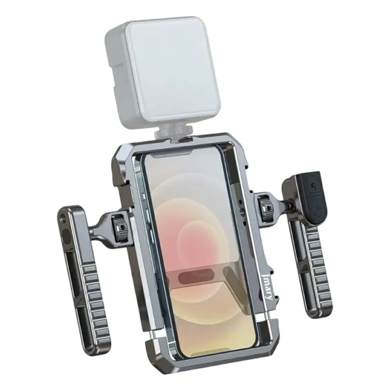 JMARY MS-98 Aluminum Alloy Smartphone Video Rig Stabilizer Frame Vlogging Cage Kit Wireless Remote Control