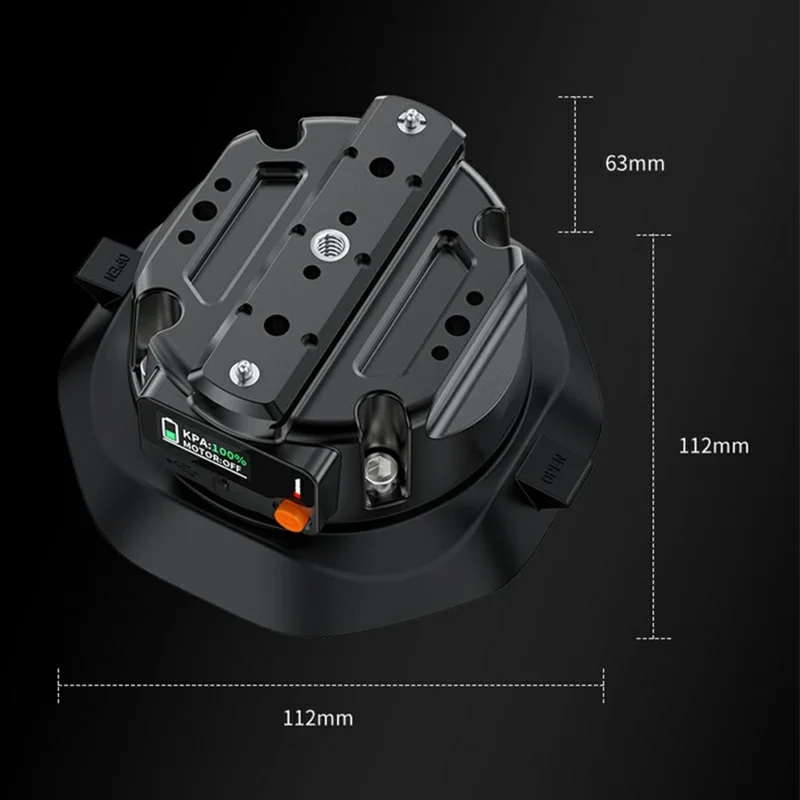 SX-PJ01 4.5 inch Action Camera Electric Suction Cup with Smart Digital Display HD Camera Shooting Stand for Car Panoramic Photography