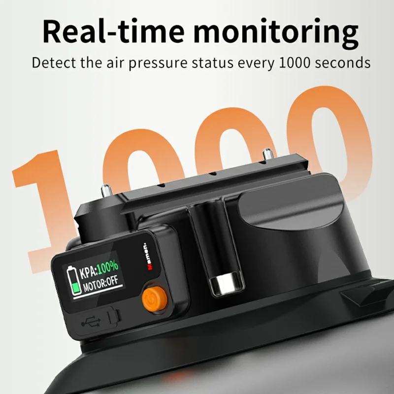 SX-PJ01 4.5 inch Action Camera Electric Suction Cup with Smart Digital Display HD Camera Shooting Stand for Car Panoramic Photography