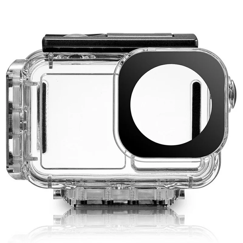 030 164FT / 50m Estojo à Prova d'Água para DJI Osmo Action 5 Pro / 4 / 3 Habitação de Mergulho em ABS com Lente Plana de Vidro Grande