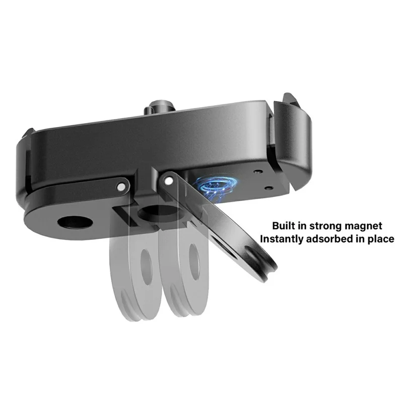 GP13-01 Per GoPro Hero 13 Black Adattatore di montaggio magnetico a rilascio rapido in metallo Accessorio per fotocamera