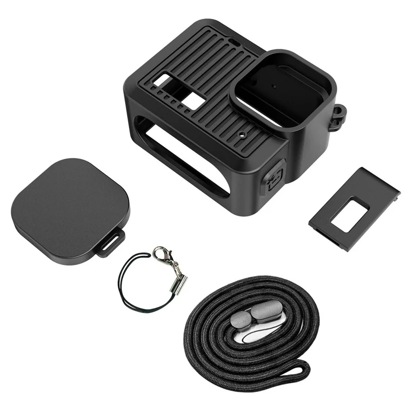 099 For GoPro HERO (2024) Action Camera Silicone Protective Case Replacement Side Cover Lens Cap Set