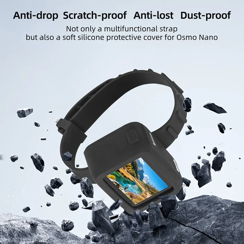 SUNNYLIFE ON-ZD117 For DJI Osmo Nano Integrated Silicone Case with Strap Camera Protective Cover