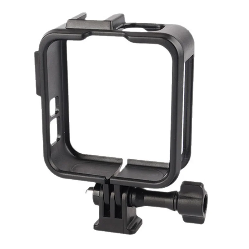 For GoPro MAX2 Hard PC Camera Cage Expansion Frame Protective Case with Cold Shoe Mount Action Camera Accessory