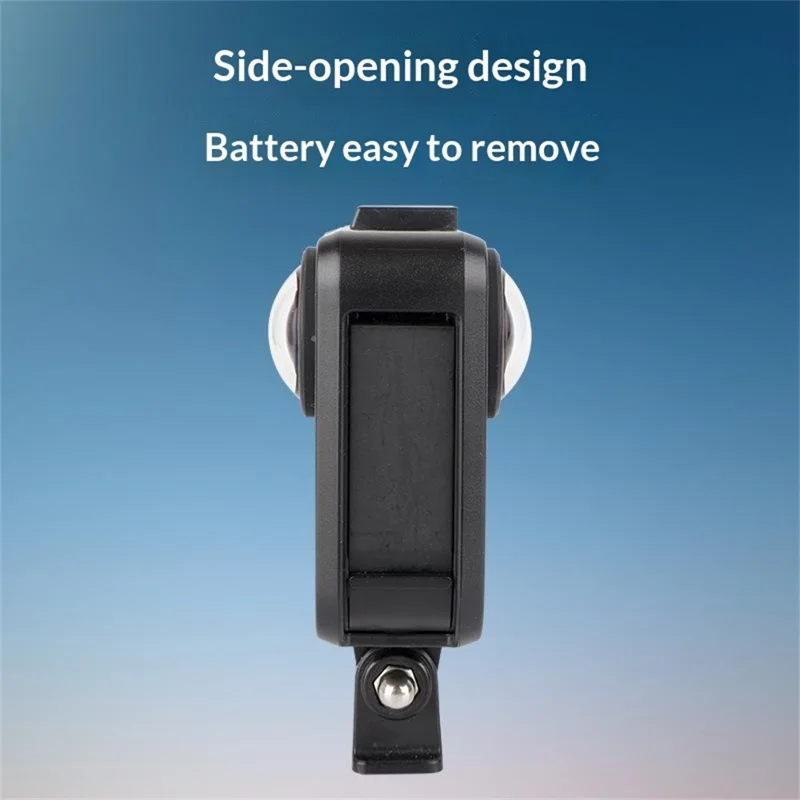 For GoPro MAX2 Hard PC Camera Cage Expansion Frame Protective Case with Cold Shoe Mount Action Camera Accessory