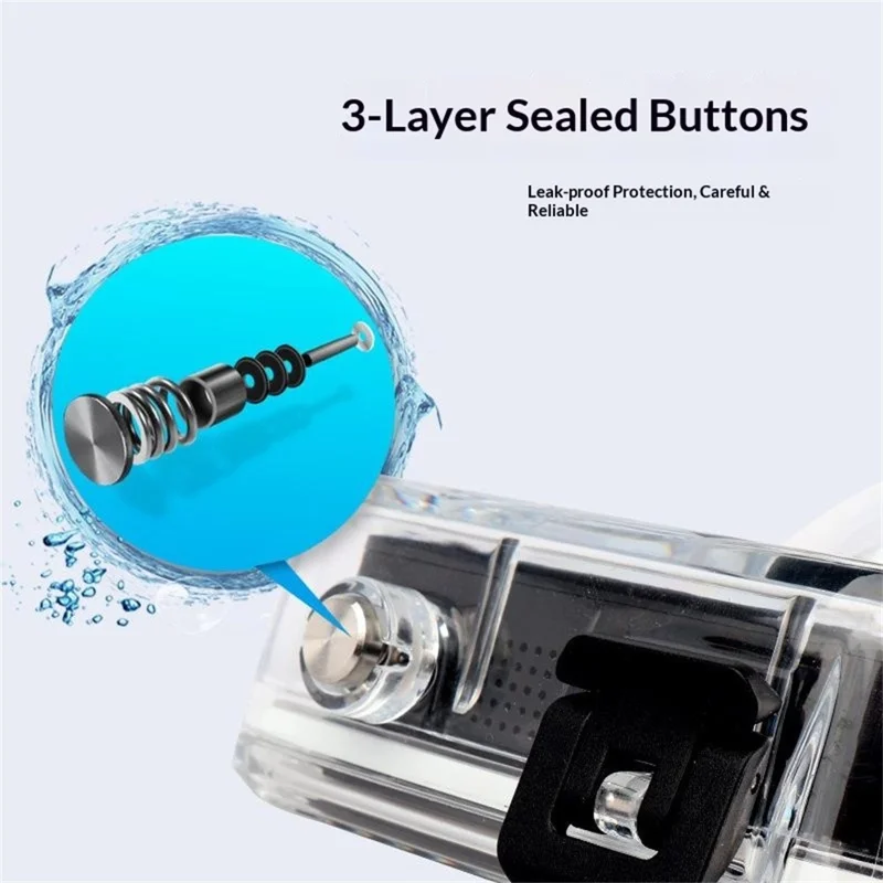 Voor GoPro MAX2 50m Duikwaterdichte Actioncamcasing Panoramisch Actioncambeschermhoes