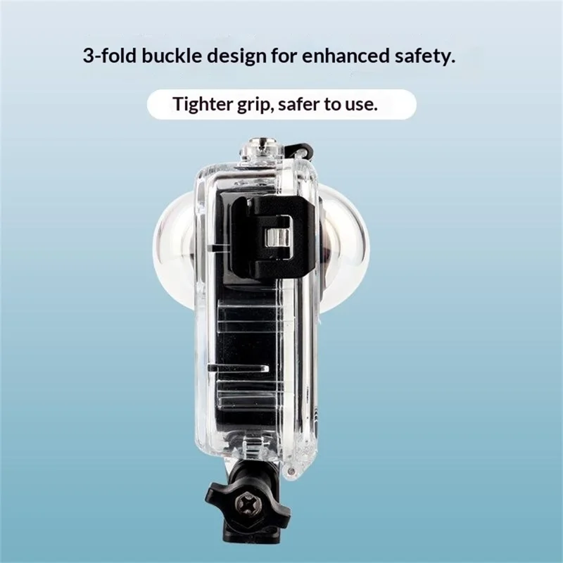 Voor GoPro MAX2 50m Duikwaterdichte Actioncamcasing Panoramisch Actioncambeschermhoes