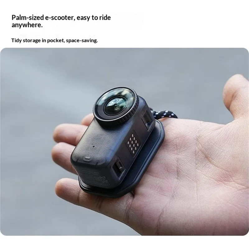 SUNNYLIFE ON-ZJ112 For DJI Osmo Nano  /  Mic  /  Insta360 GO 3  /  3S Magnetic Neck Strap POV Shooting Microphone Holder - Black