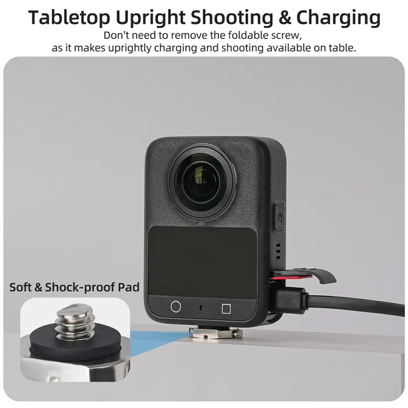 SUNNYLIFE GS039 Universal Action Camera Wrist Strap Anti-Loss Braided Hand Strap with 1 / 4 inch Carbon Steel Screw - Grey