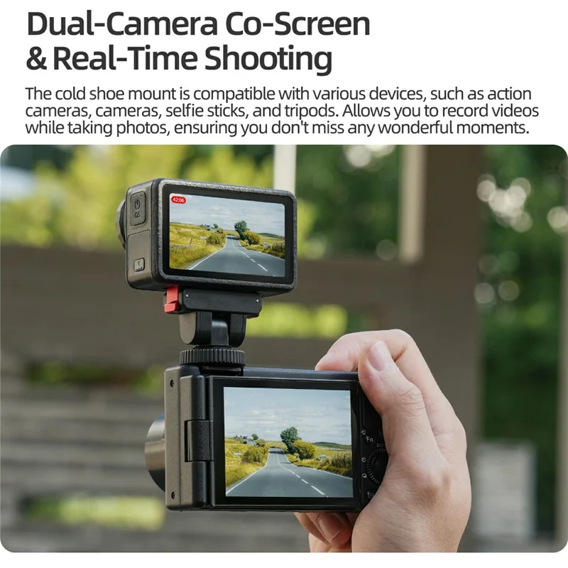 SUNNYLIFE AD118 Magnetic Quick Release Adapter for DJI Osmo 360  /  Action 5 Pro  /  4  /  3  /  2 Adjustable Camera Mount