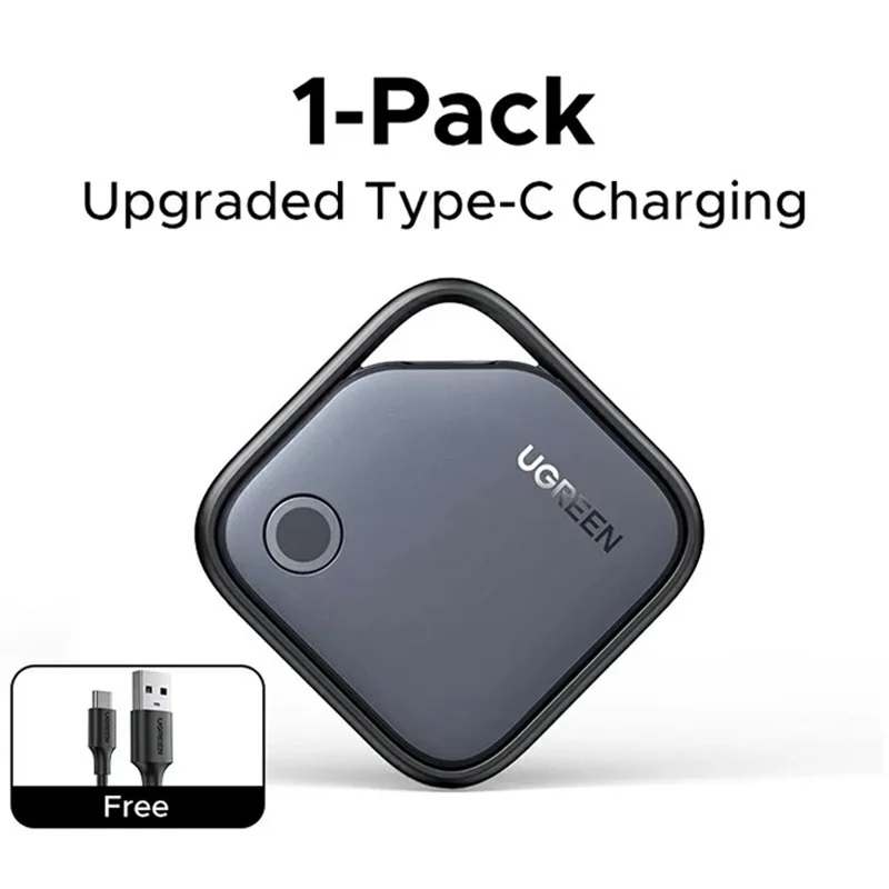 UGREEN CM919-75119 Localizador Inteligente Recargable, Buscador de Llaves, SmartTag para Dispositivos iOS