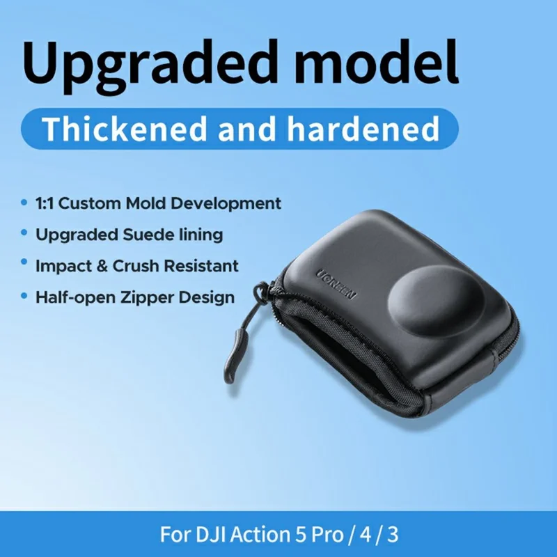 UGREEN LP912-55786 Pour DJI Osmo Action 5 Pro / 4 / 3 Sac de Rangement Étui de Protection pour Caméra d'Action
