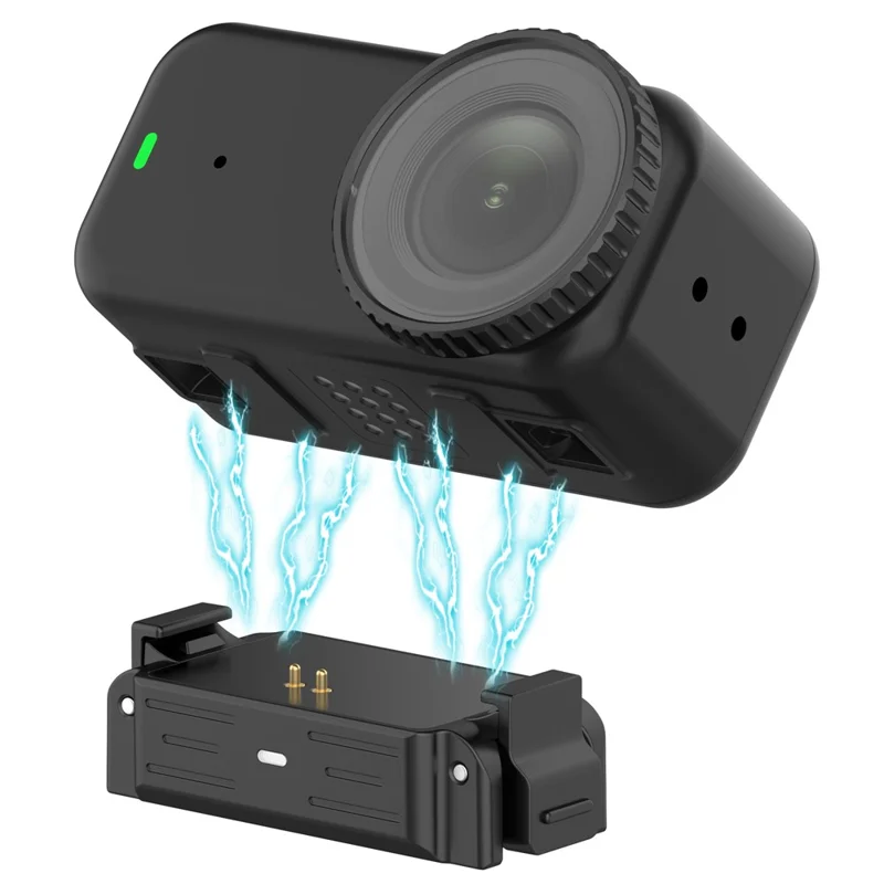 Für DJI Osmo Nano / Action 6 Schnellwechsel-Adapterbasis mit 1/4-Zoll-Gewindehalterung Zubehör für Action-Kameras – Schwarz