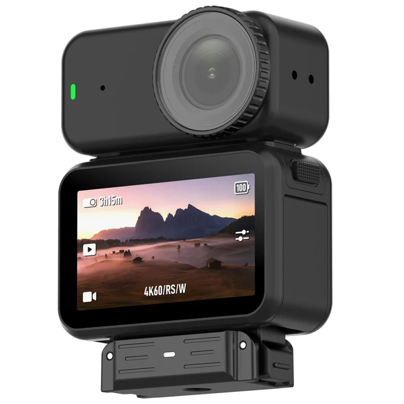 Für DJI Osmo Nano / Action 6 Schnellwechsel-Adapterbasis mit 1/4-Zoll-Gewindehalterung Zubehör für Action-Kameras – Schwarz