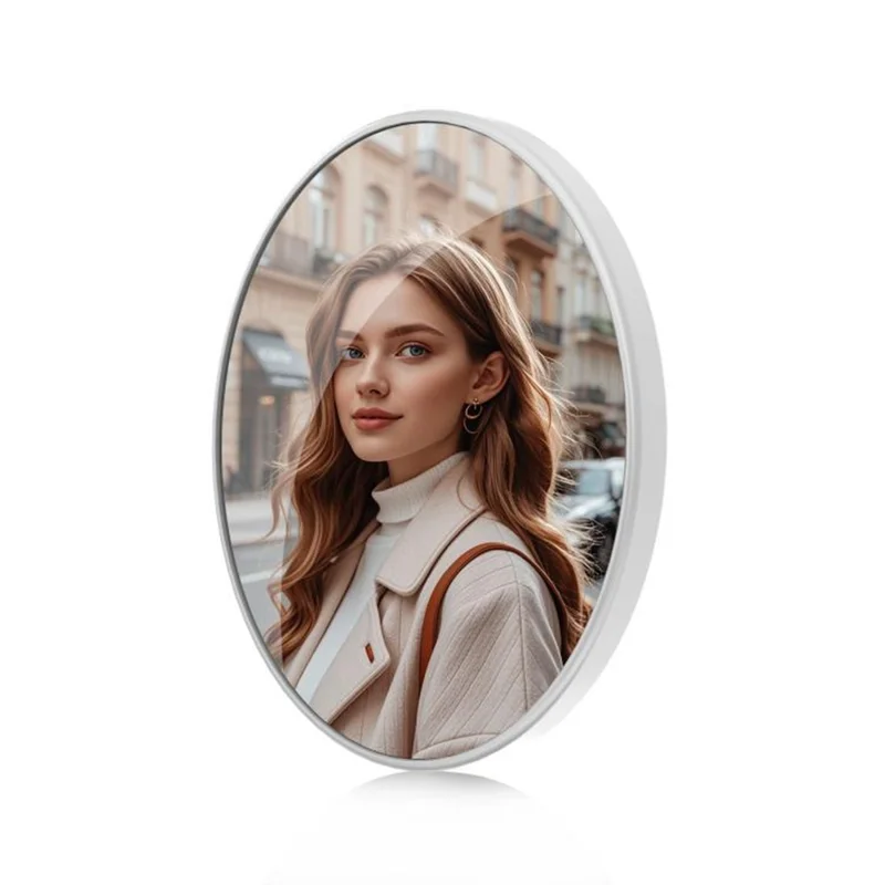 Miroir de maquillage et selfie magnétique PULUZ PU736W, miroir portable pour caméra arrière - Blanc