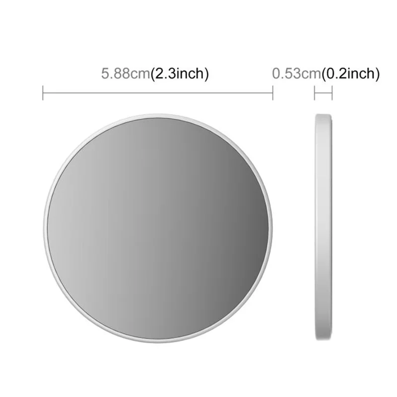 Miroir de maquillage et selfie magnétique PULUZ PU736W, miroir portable pour caméra arrière - Blanc