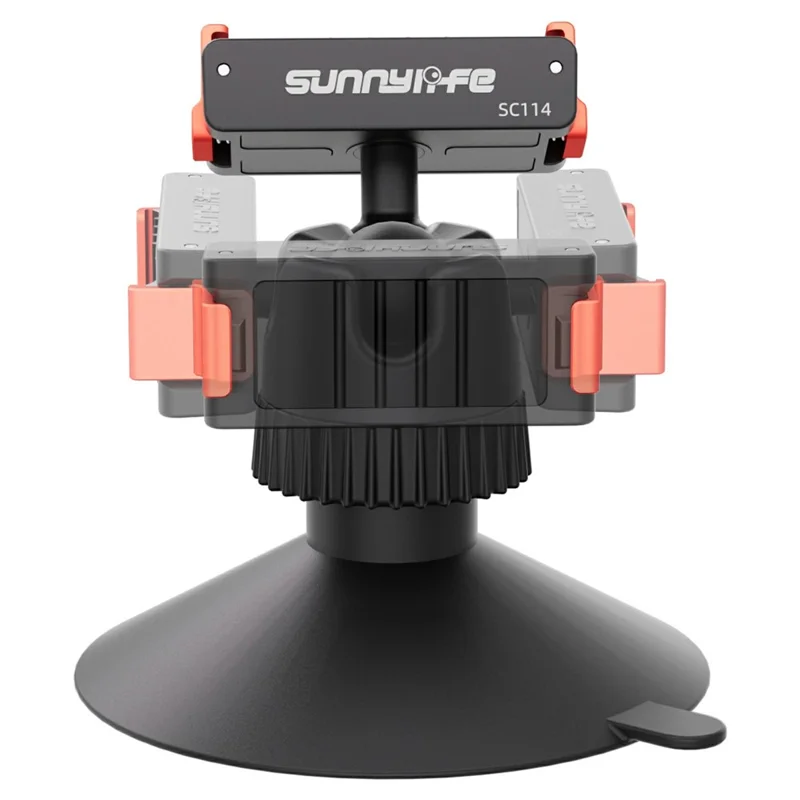 SUNNYLIFE SC114 Magnetische Schnellwechsel-Kugelgelenk-Saugnapfhalterung für DJI Osmo 360 / Action 5 Pro / 4 / 3 Kamera