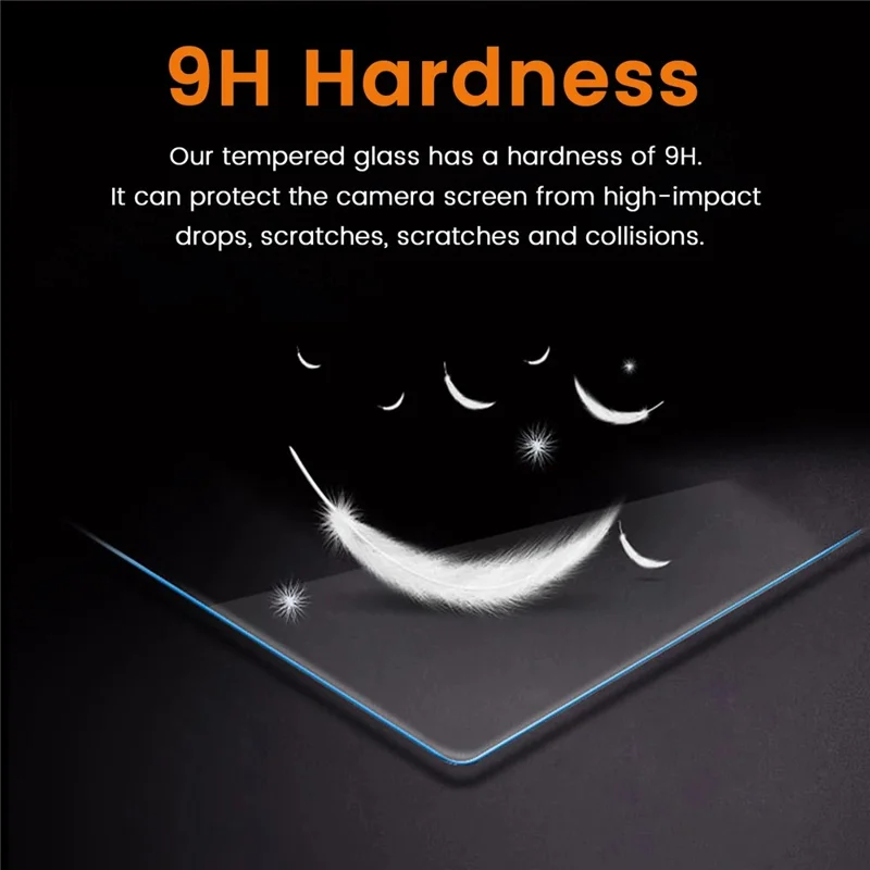 3 st till Fujifilm Instax Mini Evo kameraskärmsskydd 9H härdat glas mot skråmor HD kamerahölje - Transparent