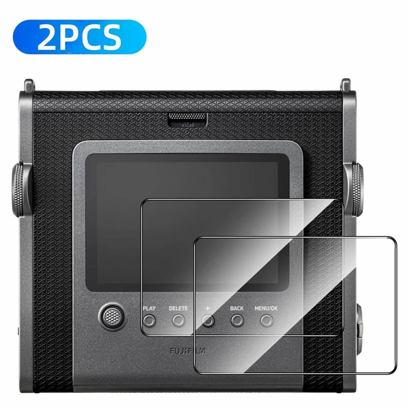 2 stk. til Fujifilm Instax Wide Evo Kamera Skærmværn 9H Hærdet Glas Anti-Krat HD Kamera Film - Gennemsigtig