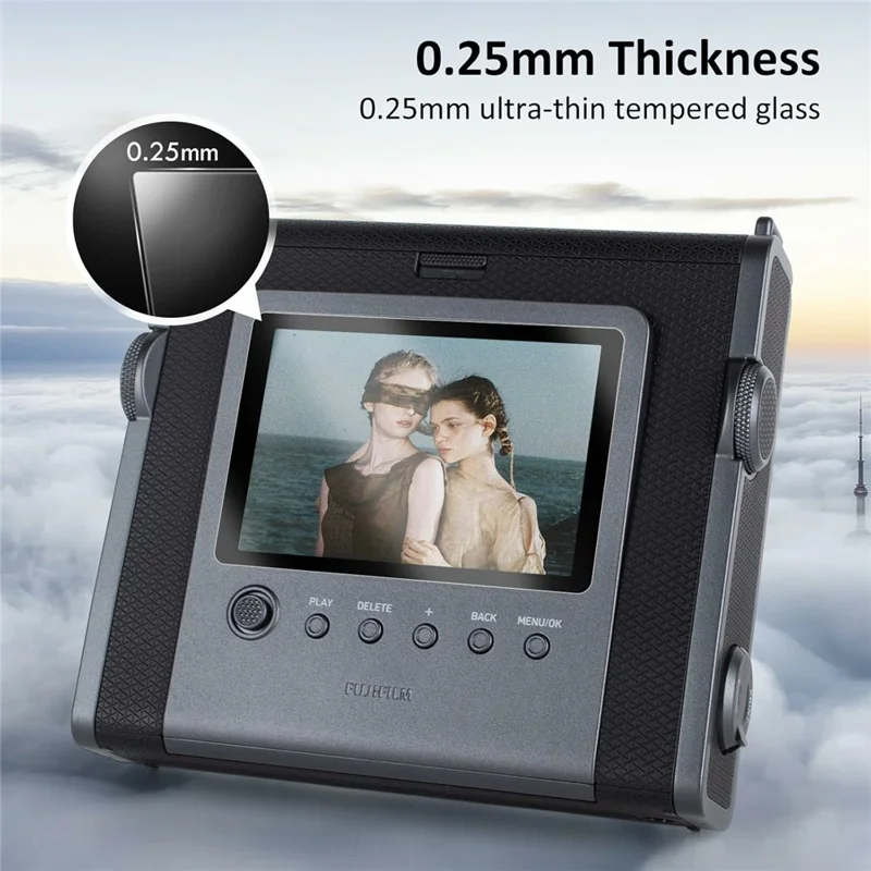 2 stk. til Fujifilm Instax Wide Evo Kamera Skærmværn 9H Hærdet Glas Anti-Krat HD Kamera Film - Gennemsigtig