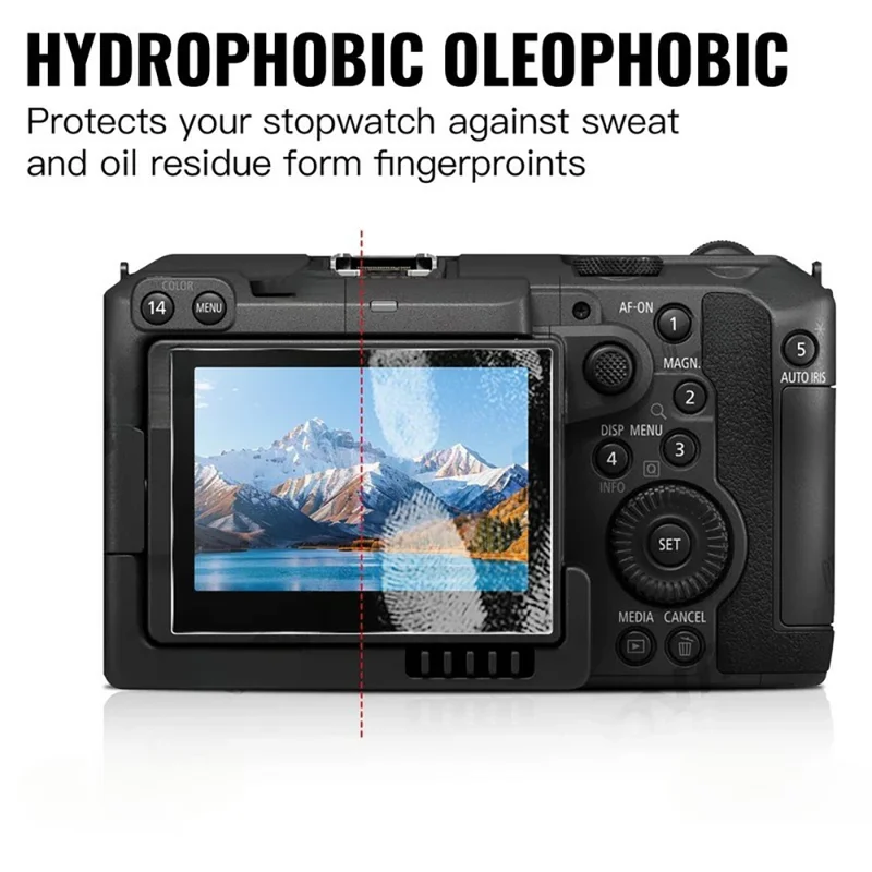 3 Pezzi per Canon EOS C50 Protezione Schermo Fotocamera in Vetro Temperato 9H Anti-Graffio Pellicola HD - Trasparente