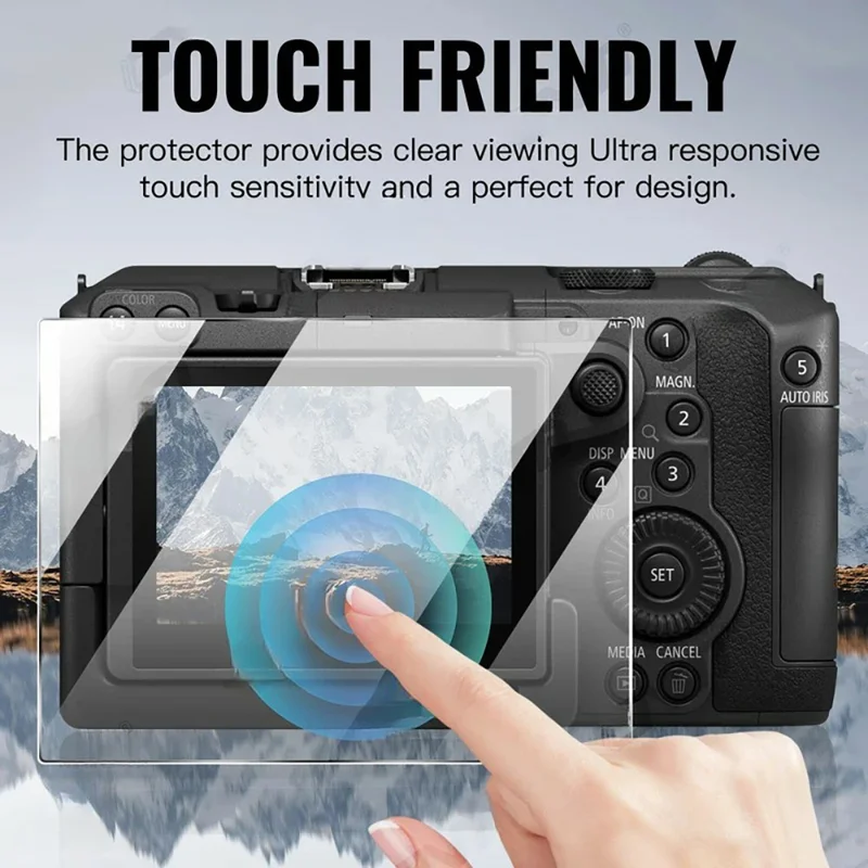 3 Pezzi per Canon EOS C50 Protezione Schermo Fotocamera in Vetro Temperato 9H Anti-Graffio Pellicola HD - Trasparente