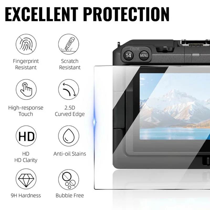 3 Pezzi per Canon EOS C50 Protezione Schermo Fotocamera in Vetro Temperato 9H Anti-Graffio Pellicola HD - Trasparente