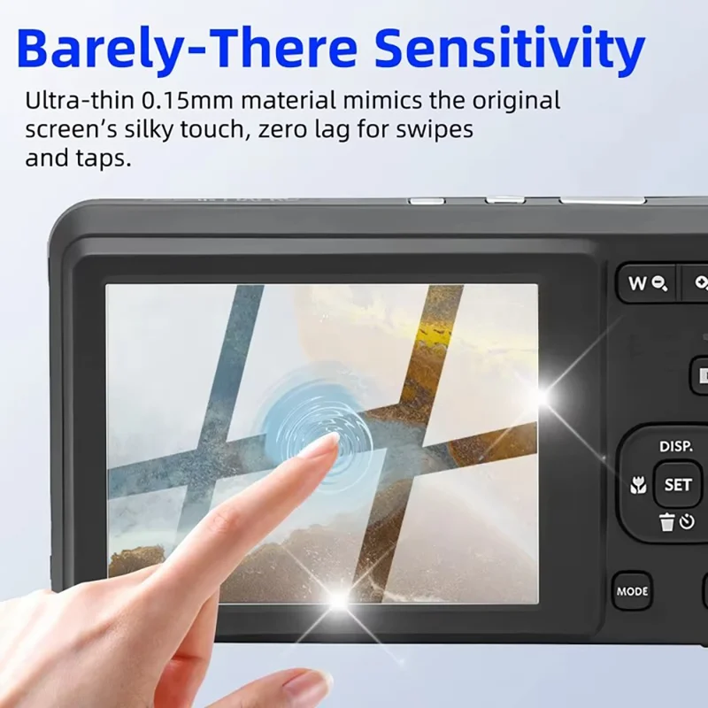 3 قطع لحماية شاشة كاميرا Kodak Pixpro FZ55، زجاج مُصَلّب 9H، فيلم كاميرا شفاف عالي الدقة مقاوم للخدوش